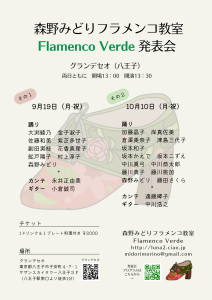 森野みどりフラメンコ教室 Flamenco Verde 発表会 (2)